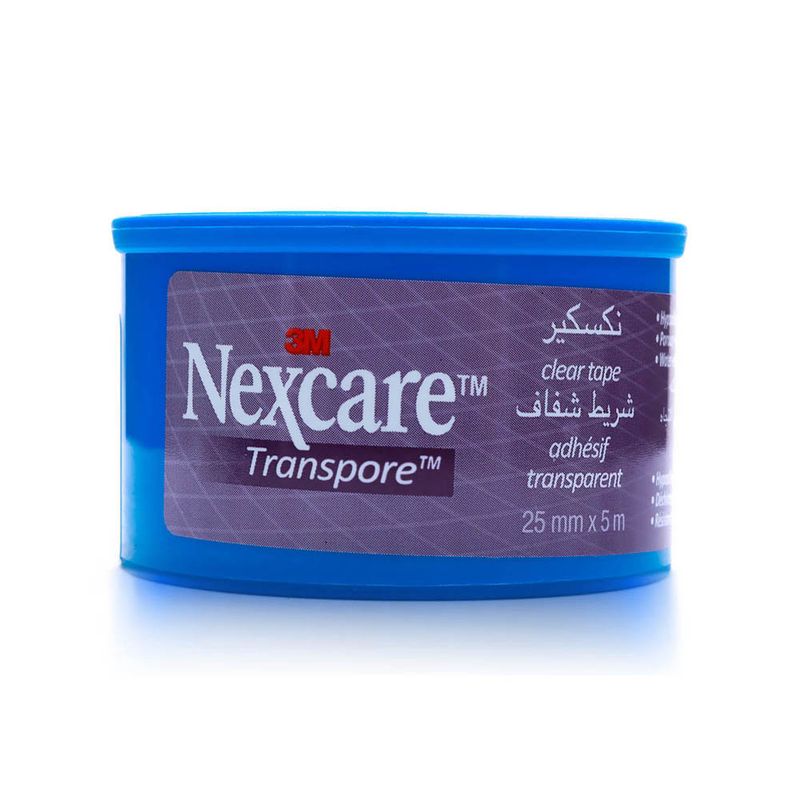 نيكسكير ترانسبور شريط طبي شفاف ٢٥ مم × ٥ م - ١ لفة