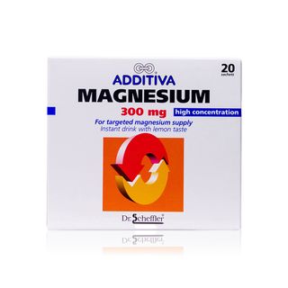 ADDITIVA Magnesium 300 mg Lemon Drink Granules, 20 Sachets