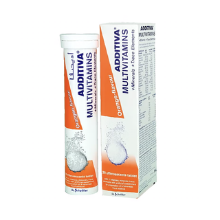 Additiva Multivitamins, Minerals & Trace Elements Orange Effervescent Tablets - 20 Tablets