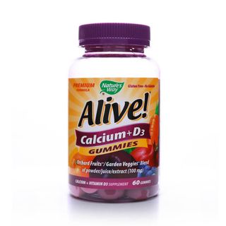 Alive! Calcium + Vitamins D3 Gummies - 60 Gummies