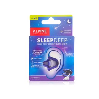 Alpine SleepDeep Reusable Sleeping Earplugs - 1 Pair