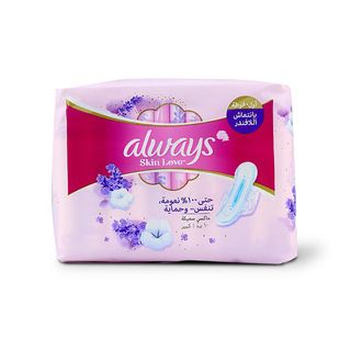 Always Diamond Cotton Soft Maxi Thick Large Pads - 10 Pads