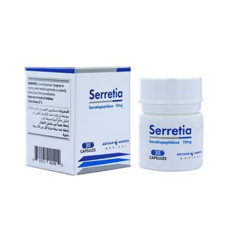 Arthur Andrew Medical Serretia Serrapeptase 125,000 SPU - 30 Delayed-Release Capsules