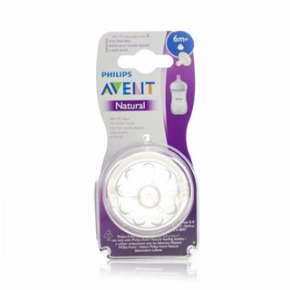 Philips Avent Natural Response Thick-Feed Teats 6m+ SCY966/02 - 2 Teats