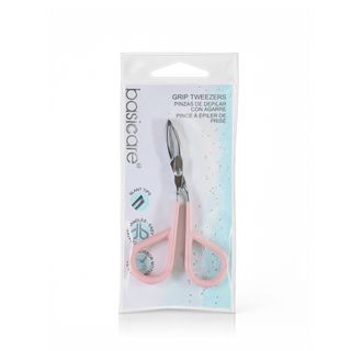 Basicare BC1013 Grip Tweezers with Slant Tips and Scissor Handle - 1 Piece