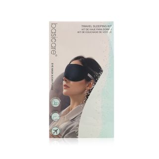 Basicare BC1826 Travel Sleep Kit with Eye Mask and Ear Plugs - 2 Pieces
