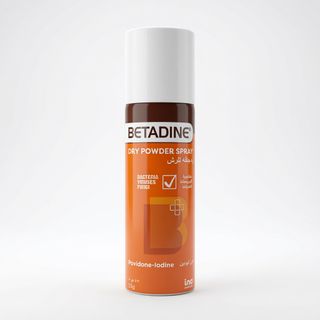 Betadine Povidone-Iodine 2.5% w/w Dry Powder Spray - 55 g