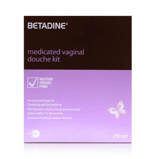 Betadine Povidone-Iodine 10% w/v Medicated Vaginal Douche Kit - 250 ml