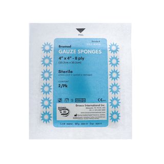Bromed Gauze Sponge 4 x 4 in, 8-Ply - 50 Sponges