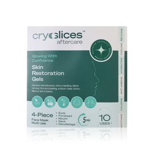 CryoSlices Aftercare Reusable CryoGel Face Mask Set - 4 Pieces
