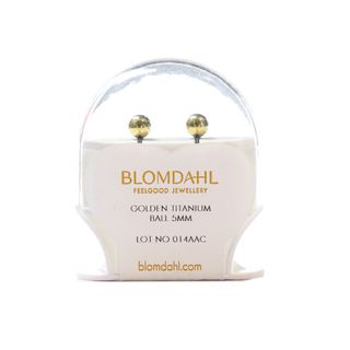 Blomdahl Medical Plastic Daisy Pearl 6 mm White Earrings 15-0114-59 - 1 Pair