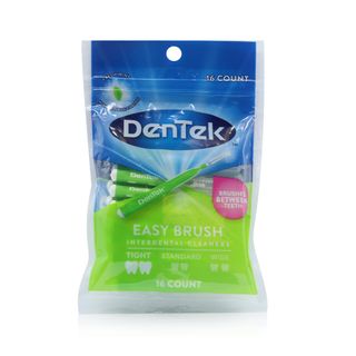 DenTek Easy Brush Plaque Control Extra Tight Interdental Cleaners - 16 Brushes