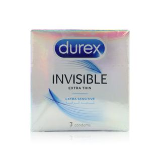 Durex Invisible Extra Thin Condoms - 3 Condoms