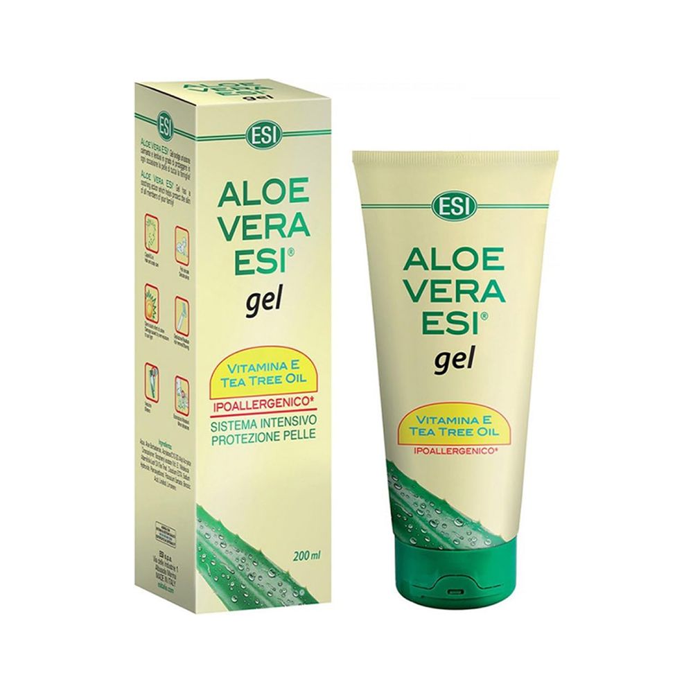 ESI Aloe Vera Gel with Vitamin E and Tea Tree Oil - 200 ml