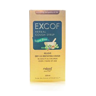 Nupal Excof Sugar-Free Herbal Cough Syrup - 120 ml
