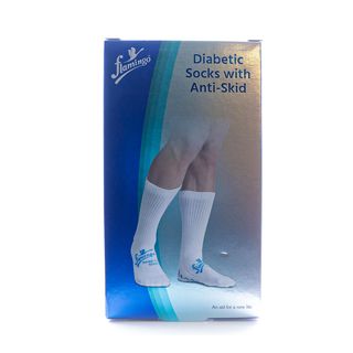 Flamingo Diabetic Socks with Anti-Skid - 1 Pair