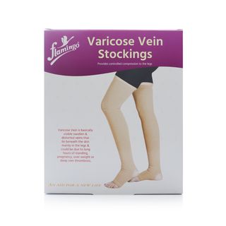 Flamingo Varicose Vein Stockings Above Knee - Large