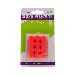 Flents C265 Kids Moldable Silicone Earplugs - 6 Pairs with Case
