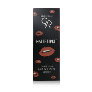 Golden Rose Matte Lip Kit Warm Sable - 2 Pieces