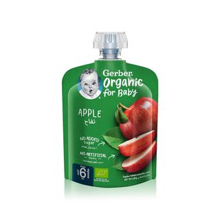 GERBER Organic Apple Puree Pouch 6m+ - 90 g