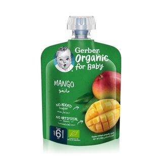 GERBER Organic Mango Puree Pouch 6m+ - 90 g
