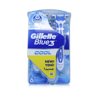 Gillette Blue3 Cool Disposable Razors for Men - 6 Razors
