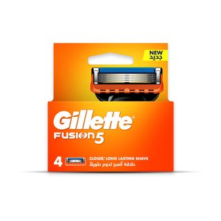 Gillette Fusion5 Manual Razor Blade Refill Cartridges - 4 Cartridges
