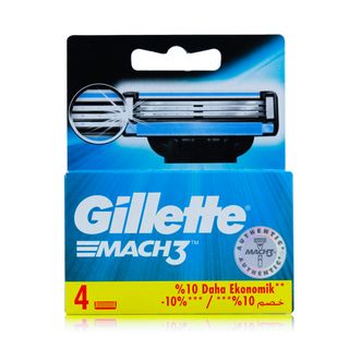 Gillette Mach3 Razor Blade Refills - 4 Cartridges