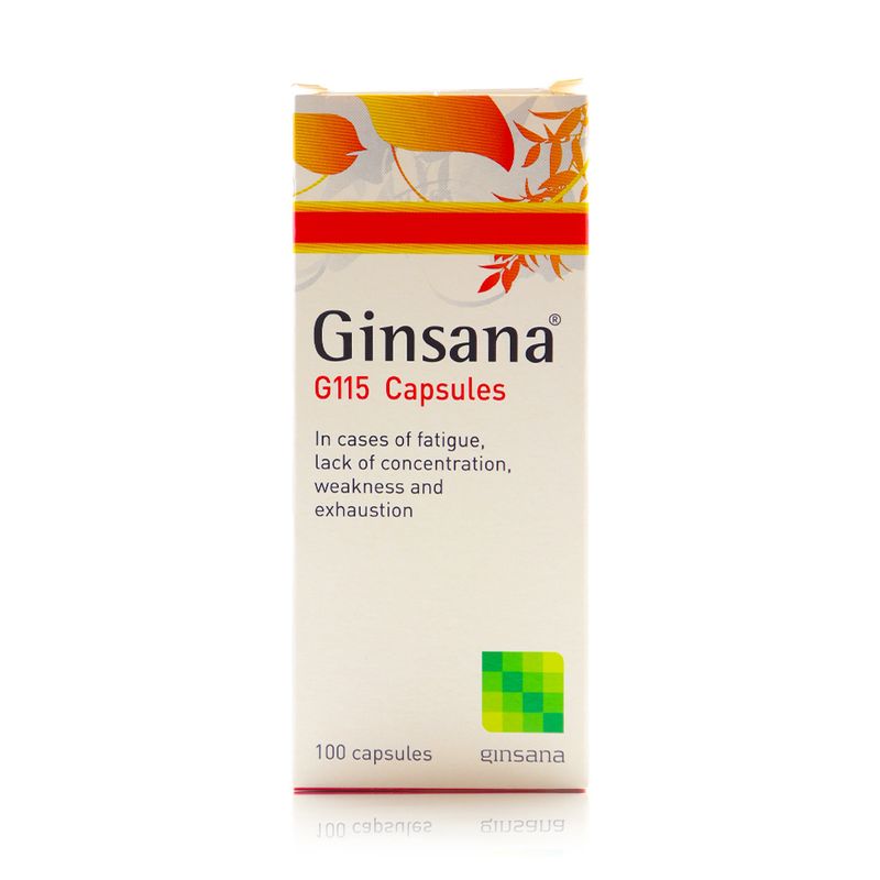 Ginsana Ginsana G115 Panax Ginseng 100 mg Hard Capsules - 100 Capsules