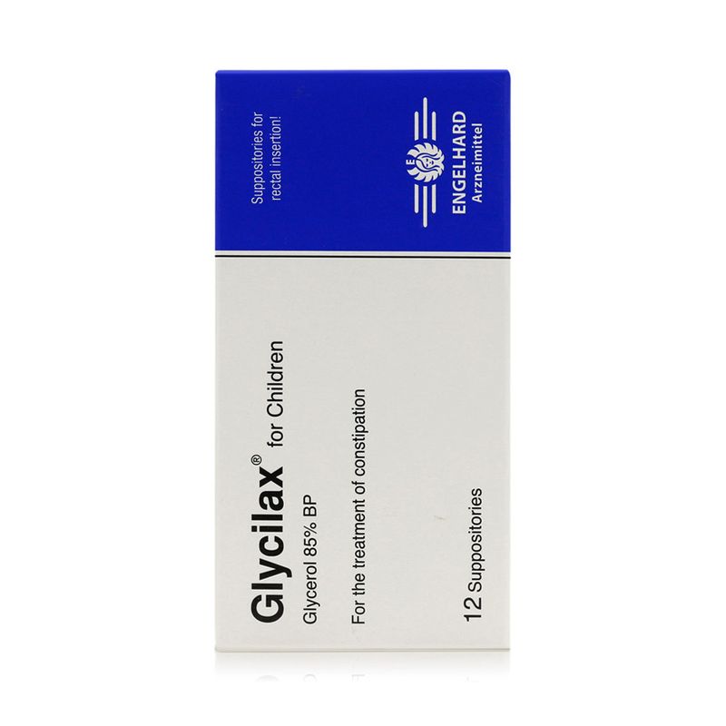 Glycilax Glycilax Children Glycerol 85% Suppositories - 12 Suppositories
