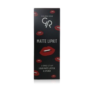 Golden Rose Matte Lip Kit Scarlet Red - 2 Pieces