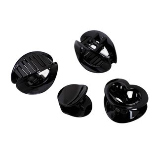 Small Black Hair Claw Clips - 4 Pieces