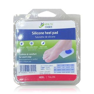 Health Choice Double-Hard Silicone Heel Pads Large EU 41-44 - 1 Pair