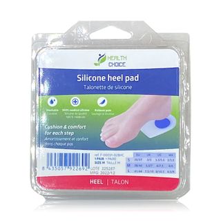 Health Choice Double-Hard Silicone Heel Pads Medium - 1 Pair
