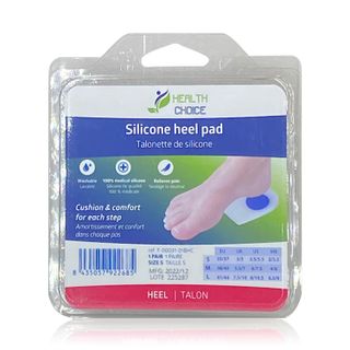 Health Choice Double-Hard Silicone Heel Pads Small EU 35-37 - 1 Pair