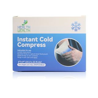 Health Wealth Instant Cold Pack - 6 x 9 Inches, 1 Pack