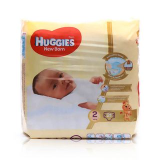 Huggies Newborn Diapers Size 2 for 3-6 kg - 21 Diapers