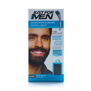 Just For Men Moustache & Beard M-55 Real Black Colour Gel, 28.4 g