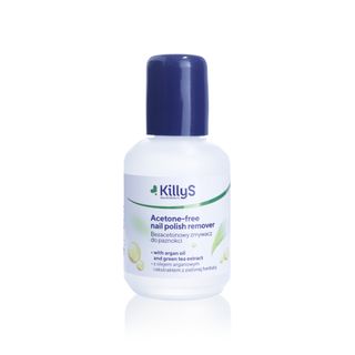 KillyS Acetone-Free Nail Polish Remover with Argan Oil & Green Tea - 50 ml