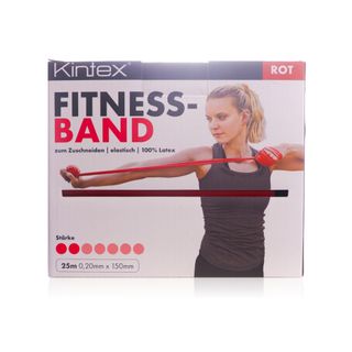 Kintex Fitness Resistance Band Red - 25 m x 15 cm bulk roll
