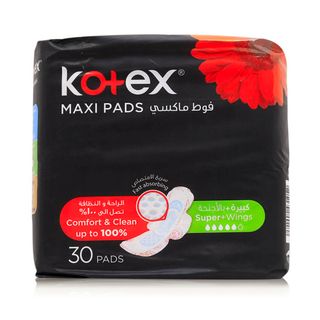 Kotex Maxi Pads Super - 30 Pads