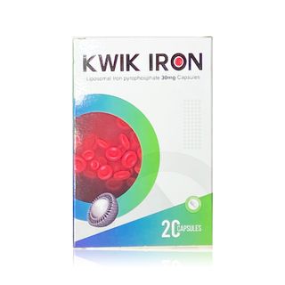 Kwik Iron Liposomal Ferric Pyrophosphate 30 mg - 20 Capsules
