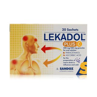 Lekadol Plus C 500 mg/300 mg Granules - 20 Sachets