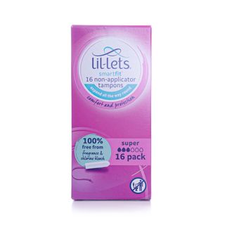 Lil-Lets Non-Applicator Super Tampons - 16 Tampons