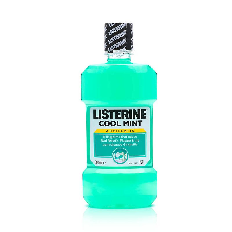 Listerine Cool Mint Essential-Oil Mouthwash - 500 ml