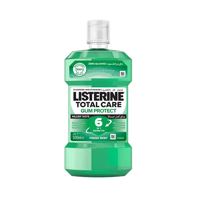 Listerine Teeth & Gum Defence Zero Alcohol-Free Mouthwash - 500 ml