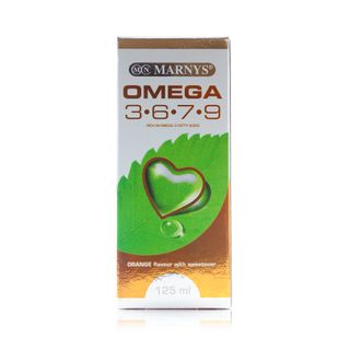 MARNYS Omega 3+6+7+9 Orange Flavour Oral Liquid - 125 ml