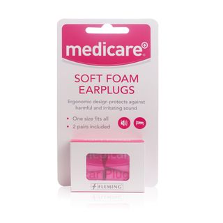 Medicare Foam PU Earplugs - 2 Pairs