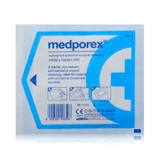 Medporex Waterproof Adhesive Dressing 10 x 10 cm - 1 Dressing