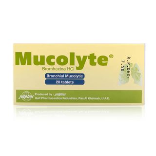 Mucolyte Bromhexine 8 mg Tablets - 20 Tablets